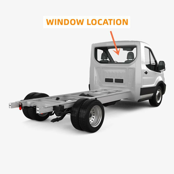 Back Window Rear Glass Replacement For Ford Transit 100.8" Mid-Roof 110.2" High-Roof Chassis Cab 2015-2025