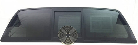 Heated Sliding Back Window Glass Back Power Slider OE Replacement for Ford F150 Pickup 2004-2014