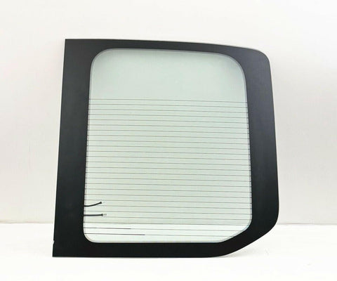 Passenger/Right Side Back Window Glass Clear Color Heated Replacement for Ford Transit 100.8" Mid-Roof 110.2" High-Roof Van 2015-2025 (Not fit Low-Roof / Transit Connect)