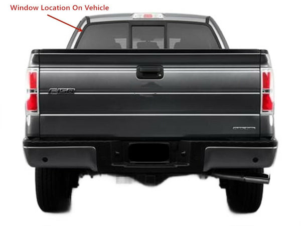 Heated Sliding Back Window Glass Back Power Slider Replacement for Ford F150 Pickup 2004-2014 Models
