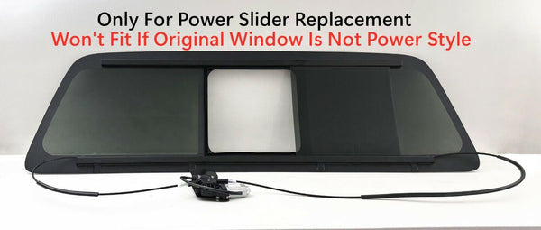 Power Sliding Back Window Glass Rear Slider Replacement For Ford F250 F350 F450 F550 F650 F750 Pickup 2009-2016 ( Not Fit F150 )