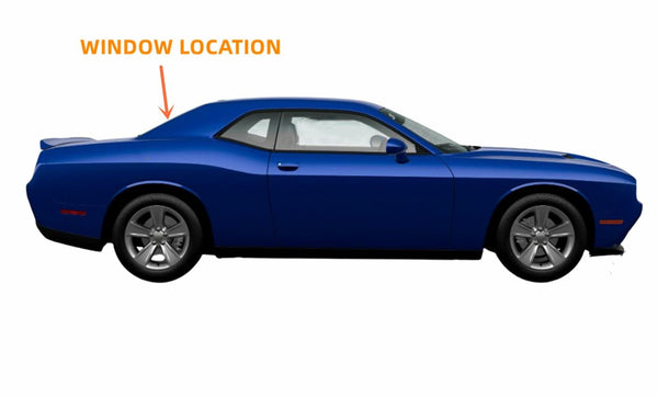 Heated Back Window Glass Replacement for Dodge Challenger 2 Door Coupe 2008-2023