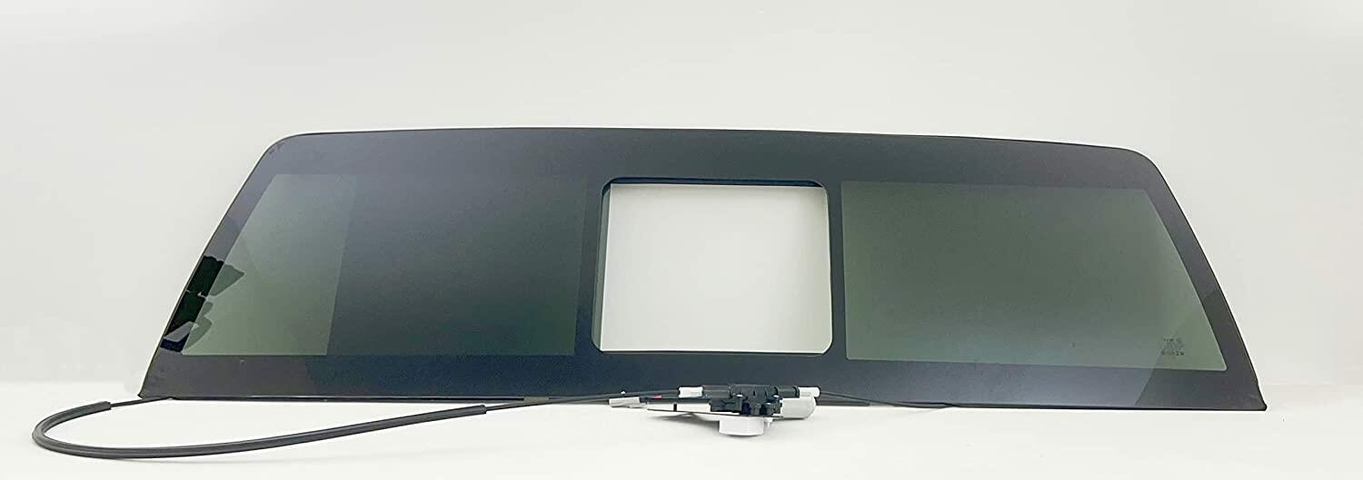 Power Slider Glass Power Sliding Back Window Replacement for Dodge Ram Pickup 2009-2018 1500 / 2019-2024 1500 Classic / Ram 2500 3500 2010-2025 / Ram 3500Cab&Chassis 4500 5500 2011-2025