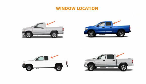 Stationary Heated Back Window Rear Privacy Glass Replacement For Dodge Ram Pickup 2009-2018 1500 & 2019-2024 1500 Classic / 2500 3500 2010-2026 / Ram 3500Cab&Chassis 4500 5500 2011-2026