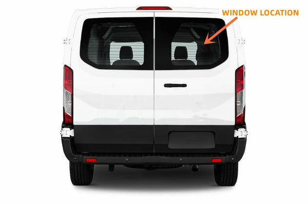 Passenger/Right Side Back Window Glass Heated Replacement for Ford Transit 83.2" Low-Roof Van 2015-2026 (Not fit Mid-Roof / High-Roof van /Transit Connect )