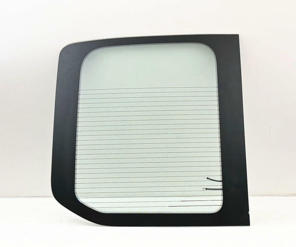 Driver/Left Side Back Window Glass Clear Color Heated Replacement for Ford Transit 100.8" Mid-Roof 110.2" High-Roof Van 2015-2026 (Not fit Low-Roof / Transit Connect)