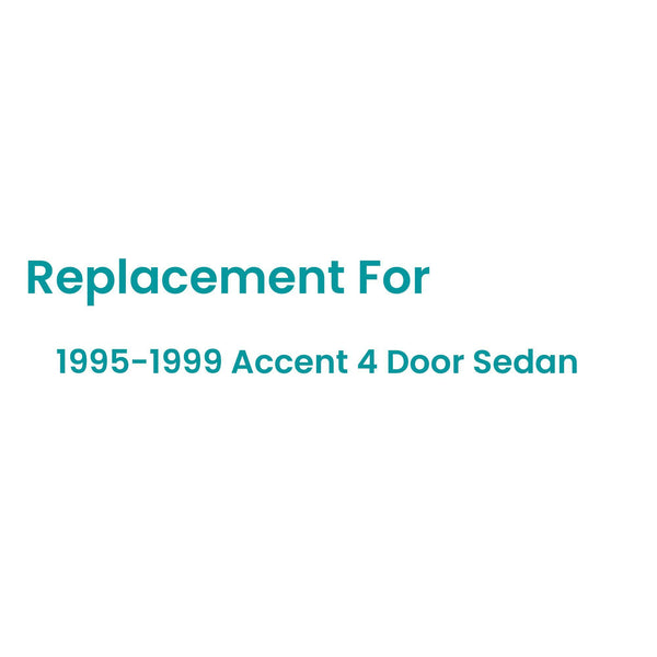 Passenger/Right Side Rear Vent Window Glass Replacement For Hyundai Accent 4 Door Sedan 1995-1999