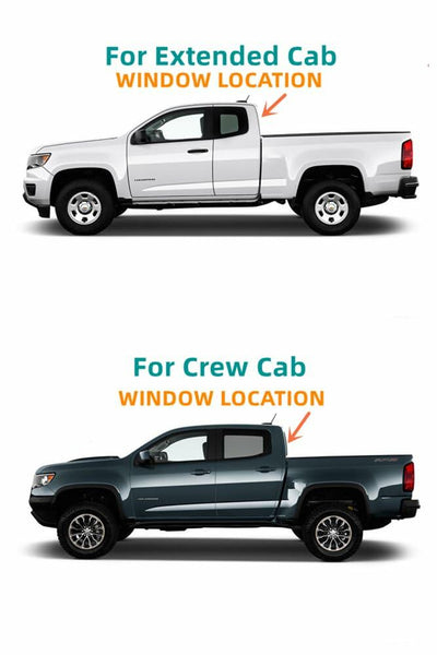 Heated Manual Slider Back Window Glass Privacy Replacement For GMC Canyon Chevrolet Colorado 2015-2026