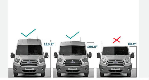 Heated Driver/Left Side Back Window Glass Privacy Replacement for Ford Transit 100.8" Mid-Roof 110.2" High-Roof Van 2015-2026