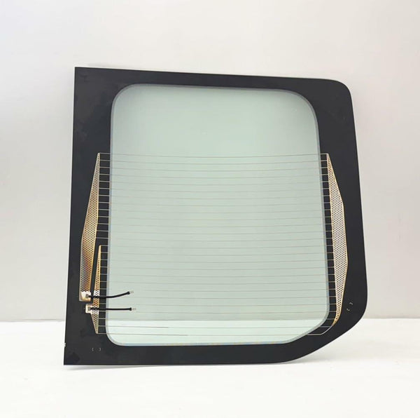 Driver/Left Side Back Window Glass Clear Color Heated Replacement for Ford Transit 100.8" Mid-Roof 110.2" High-Roof Van 2015-2026 (Not fit Low-Roof / Transit Connect)