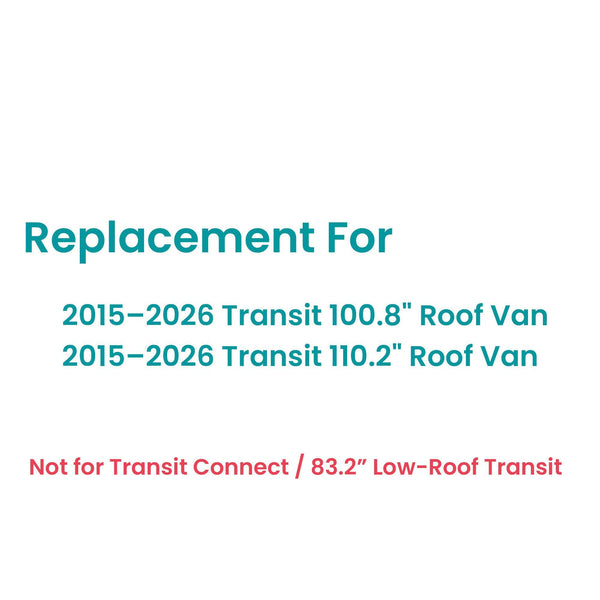 Back Window Rear Glass Replacement For Ford Transit 100.8" Mid-Roof 110.2" High-Roof Chassis Cab 2015-2026