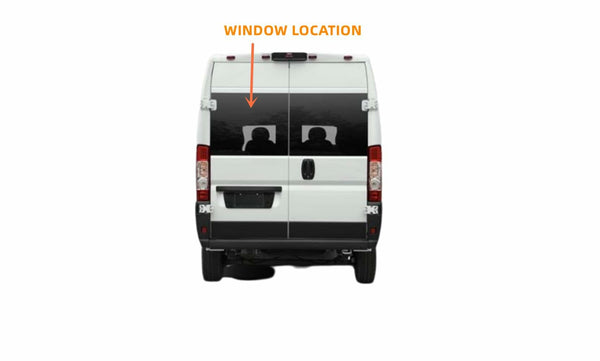 Driver/Left Side Stationary Back Window Glass Privacy Replacement For Ram Promaster Cargo Van 2014-2026