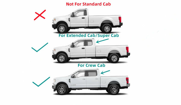 OE W/Logo Heated Power Slider Rear Sliding Window Glass W/ Motor Replacement For Ford F250 F350 F450 F550 Pickup 2017-2026