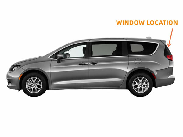 Heated Rear Back Window Privacy Glass Replacement For Chrysler Voyager 2020-2025 / Pacifica 2017-2026