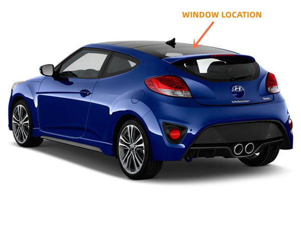 Rear Liftgate Roof Window Back Glass For 2012-2017 Hyundai Veloster