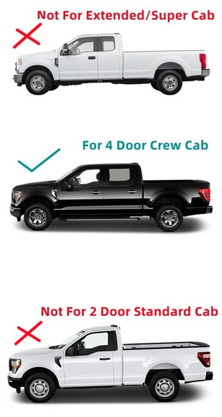 Driver/Left Front Door Window Tempered Glass For 2023 Ford F150 4DR Crew Cab