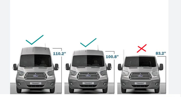 Right Sliding Door Glass For 15-22 Ford Transit 110.2" High Roof 100.8" Mid Roof