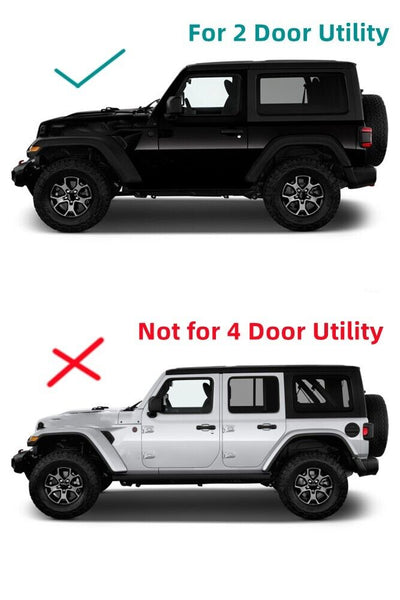 Driver/Left Quarter Window Glass Laminated For 2018-2023 Jeep Wrangler 2 Door