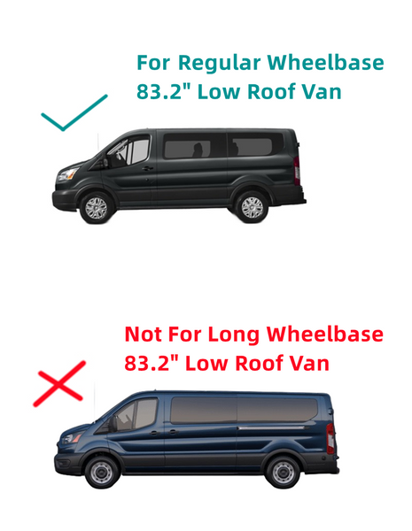 Driver Quarter Window Glass For 15-23 Ford Transit Low Roof Regular Wheelbase