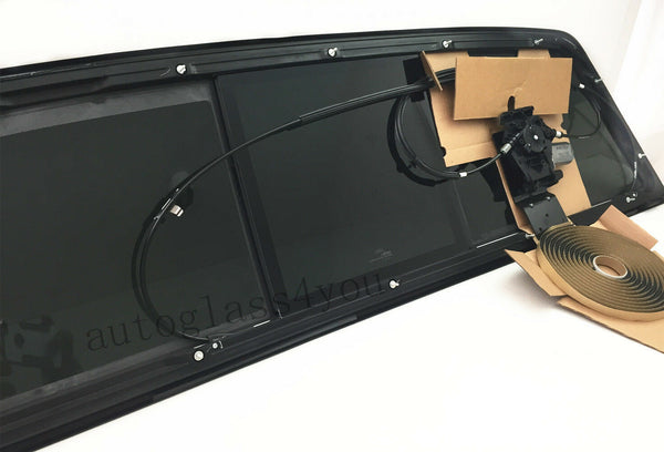 Back Glass Rear Window POWER Slider With Sealer OEM For 2004-2014 Ford F150