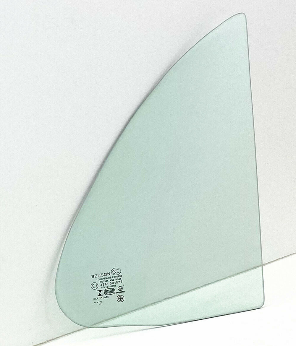 Passenger/Right Side Rear Vent Window Glass For 92-96 Toyota Camry 4-DR Sedan