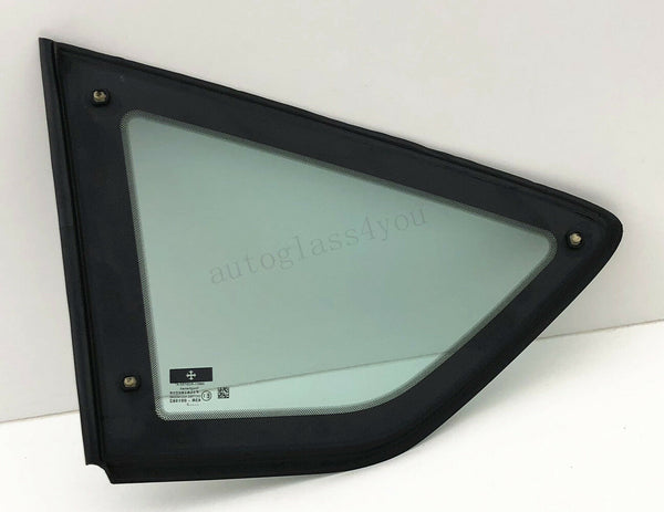 Passenger/Right Side Quarter Window Glass Black Moulding For 13-18 Ford C-MAX