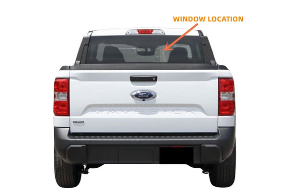 Stationary Back Window Rear Glass Privacy For 2022-2023 Ford Maverick Crew Cab