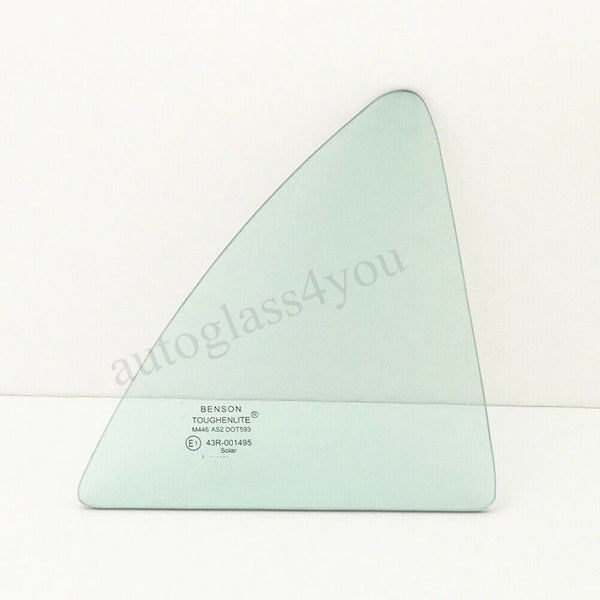 Passenger/Right Side Rear Vent Window Glass For 09-13 Toyota Corolla 4-DR Sedan