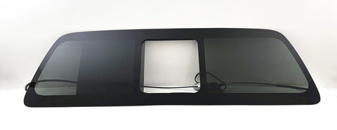 Power Back Slider Window Glass For 2009-2016 Ford F250 F350 F450 F550 F650 F750