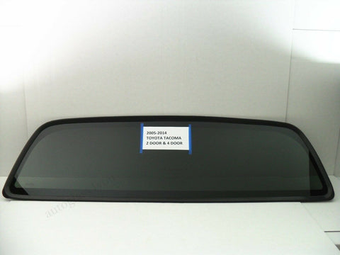 Stationary Back Window Rear Glass Privacy For 05-22 Toyota Tacoma 2&4-DR Pickup