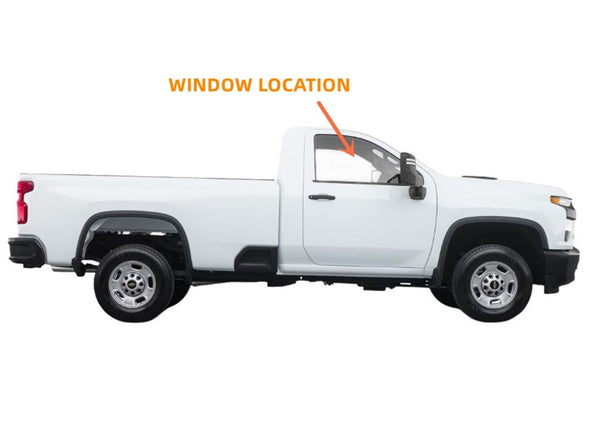 Right Door Window Glass For Chevy Silverado/GMC Sierra  2500 3500 2D Regular Cab