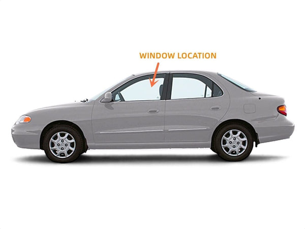 Driver/Left Front Door Window Glass For 1996-2000 Hyundai Elantra Sedan & Wagon