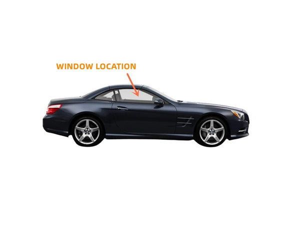 Right Door Window Glass For 03-12 Benz SL500 ,SL550 ,SL55 ,SL600 ,SL63 , SL65