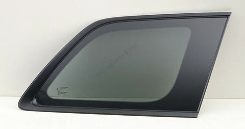 Passenger/Right Side Quarter Window Glass Black OE For 16-21 Jeep Grand Cherokee