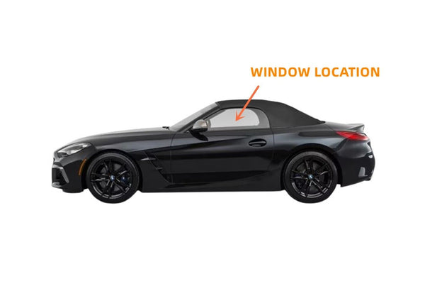 Driver/Left Side Door Window Glass For 2019-2023 BMW Z4 Convertible