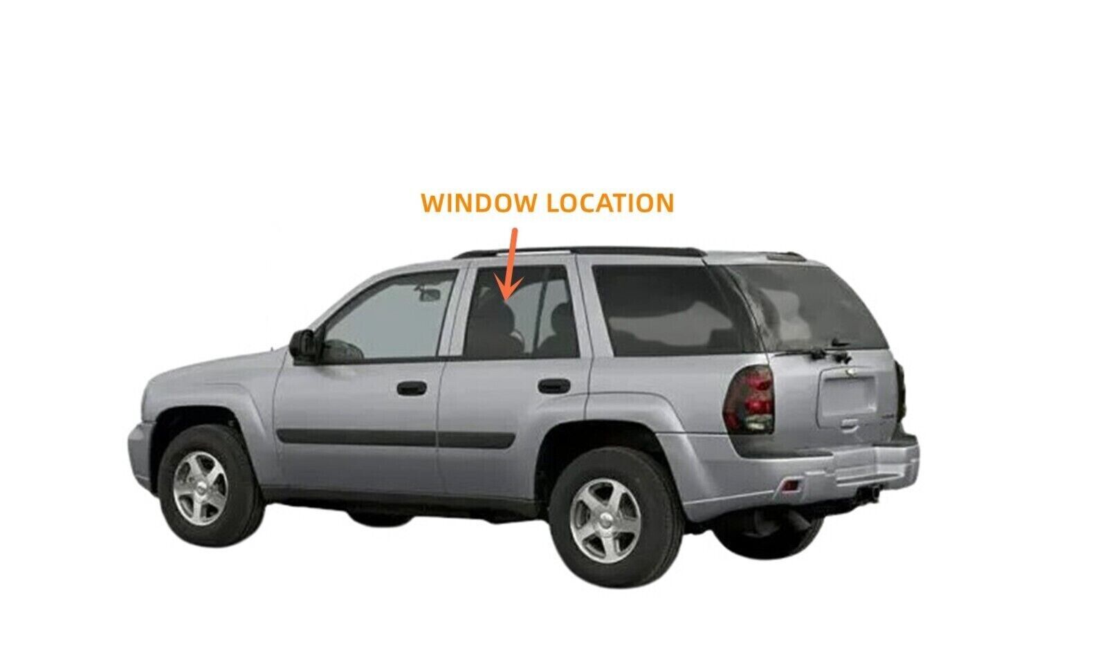 Driver/Left Rear Door Window Glass For 2004-2009 Isuzu Ascender 5 Passenger