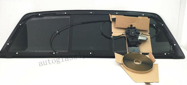 Back Glass Rear Window POWER Slider With Sealer OEM For 2004-2014 Ford F150