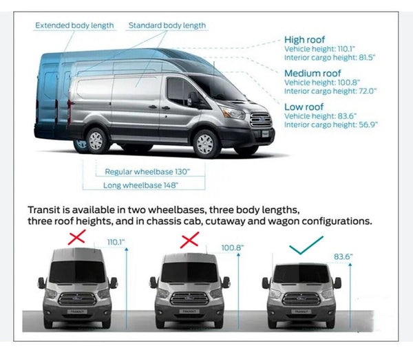 Driver Quarter Window Glass For 15-23 Ford Transit Low Roof Regular Wheelbase