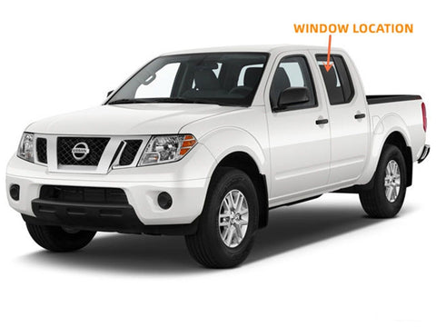 Driver/Left Rear Door Glass Clear For Nissan Frontier/ Suzuki Equator Crew Cab