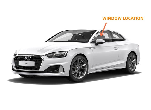 Driver/Left Door Window Glass For 2008-2016 Audi A5 S5 RS5 2 Door Coupe