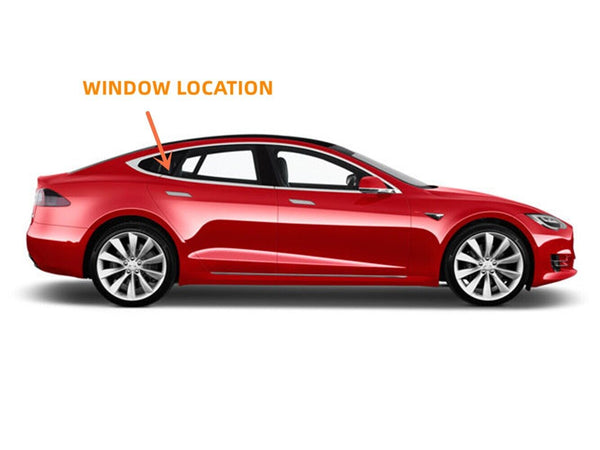 Passenger/Right Side Quarter Window Glass For 2012- 2023 Tesla Model S