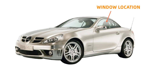 Driver/Left Door Window Glass For 05-11 Benz SLK200 SLK280 SLK300 SLK350 SLK55