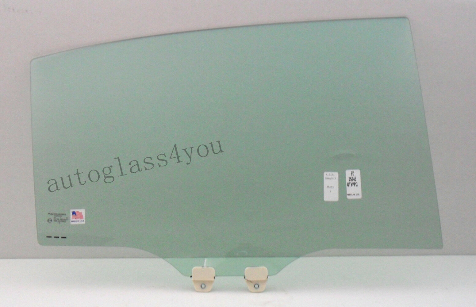 Passenger/Right Side Rear Door Window Glass For 13-17 Honda Accord 4-DR Sedan